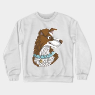 Brown Border Collie Crewneck Sweatshirt